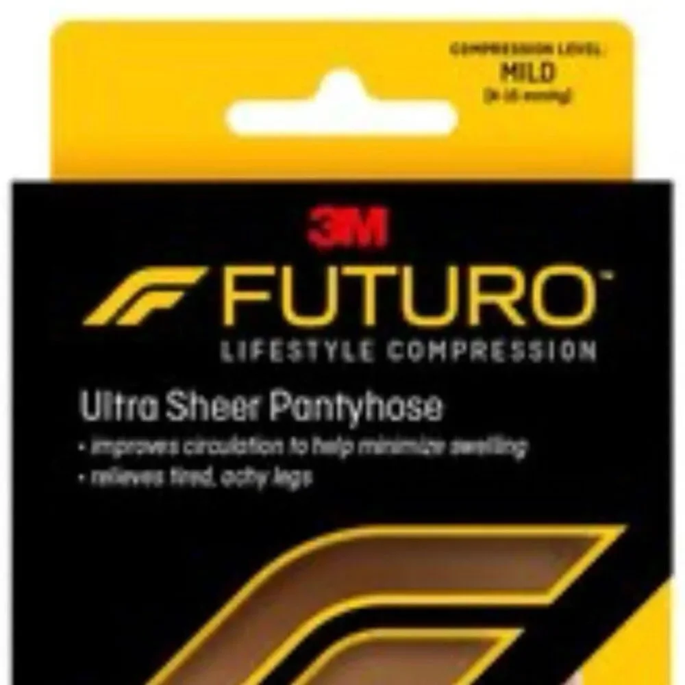 NWT IN Box 3M Futuro M  Nude Mild Compression Ultra Sheer Pantyhose, 8-15 mmHg
